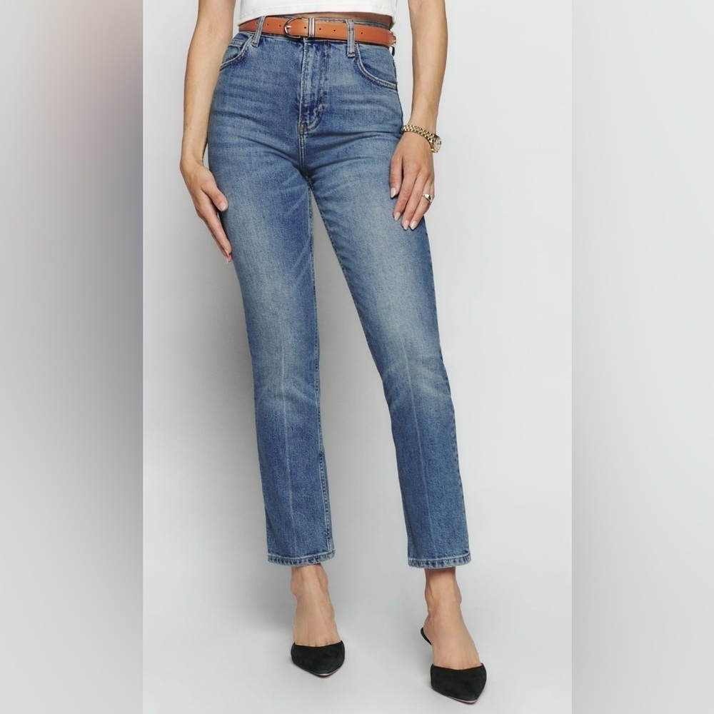 Reformation Liza Ultra High Rise Straight Jeans
